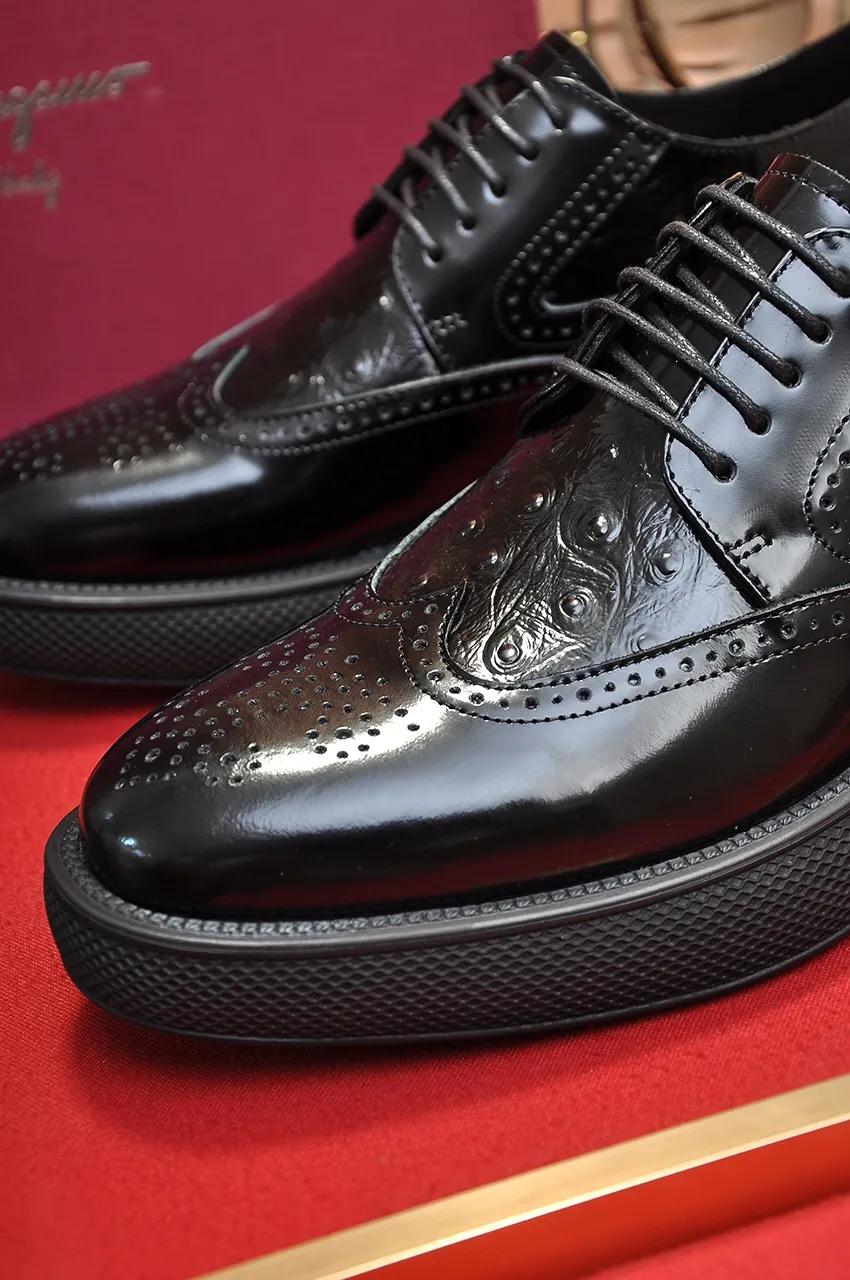 Men's shoes 💰720💶 [Ferragamo/Ferragamo] The latest model in the counter. Original imported open-sided high-quality cowhide hand-woven + imported 🐂 cowhide + original luxury metal buckle + original combination outsole. Comparison without pressure 38--45 (45 custom-made)